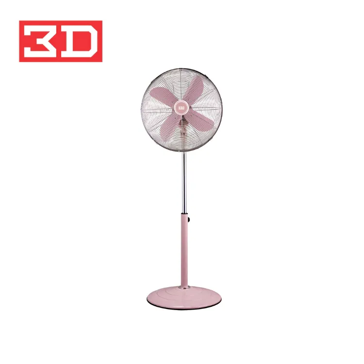 3D SF40RA Retro Aire 16-inch metal stand fan in pastel green with 4-leaf metal blade, front view