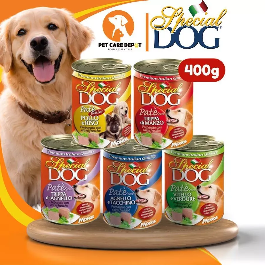 400g Monge Special Dog Dogs Wet Can Food Complete Balanced Nutrition All Stages Adult Puppy Pet