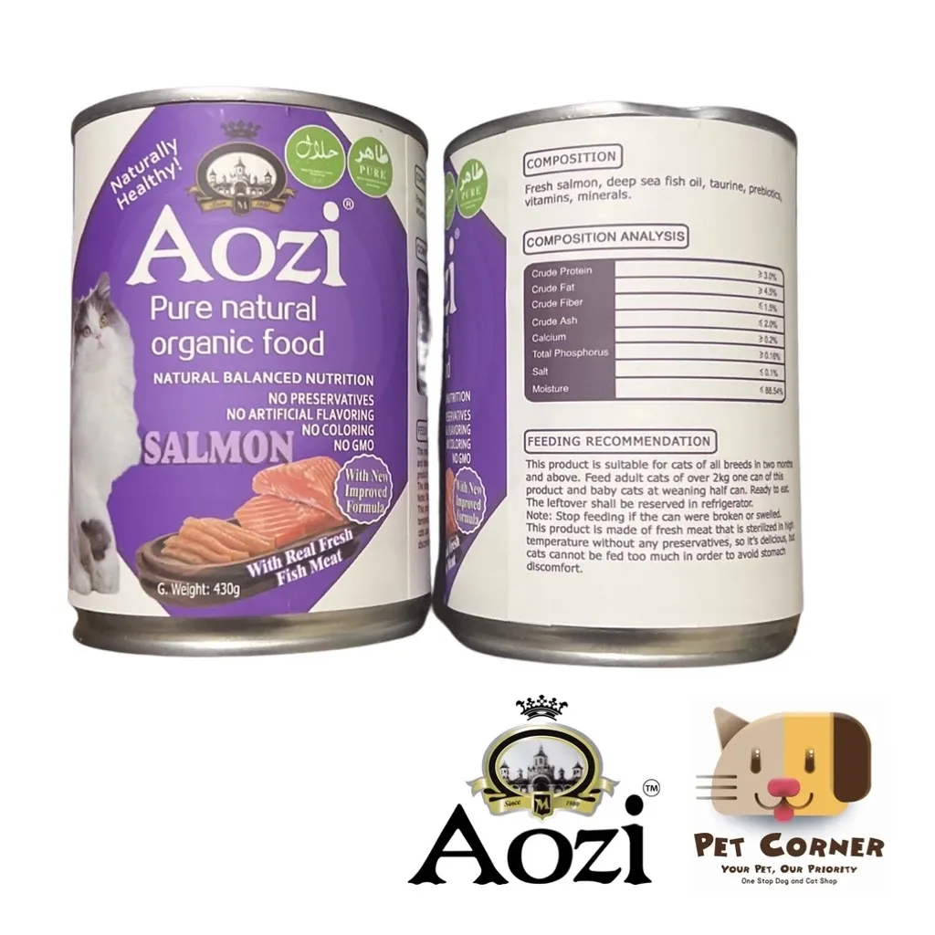 Aozi Can CAT WET FOOD 430G NEW BATCH