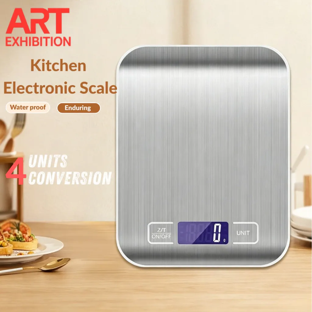 ART EXHIBITION stainless steel digital kitchen scale