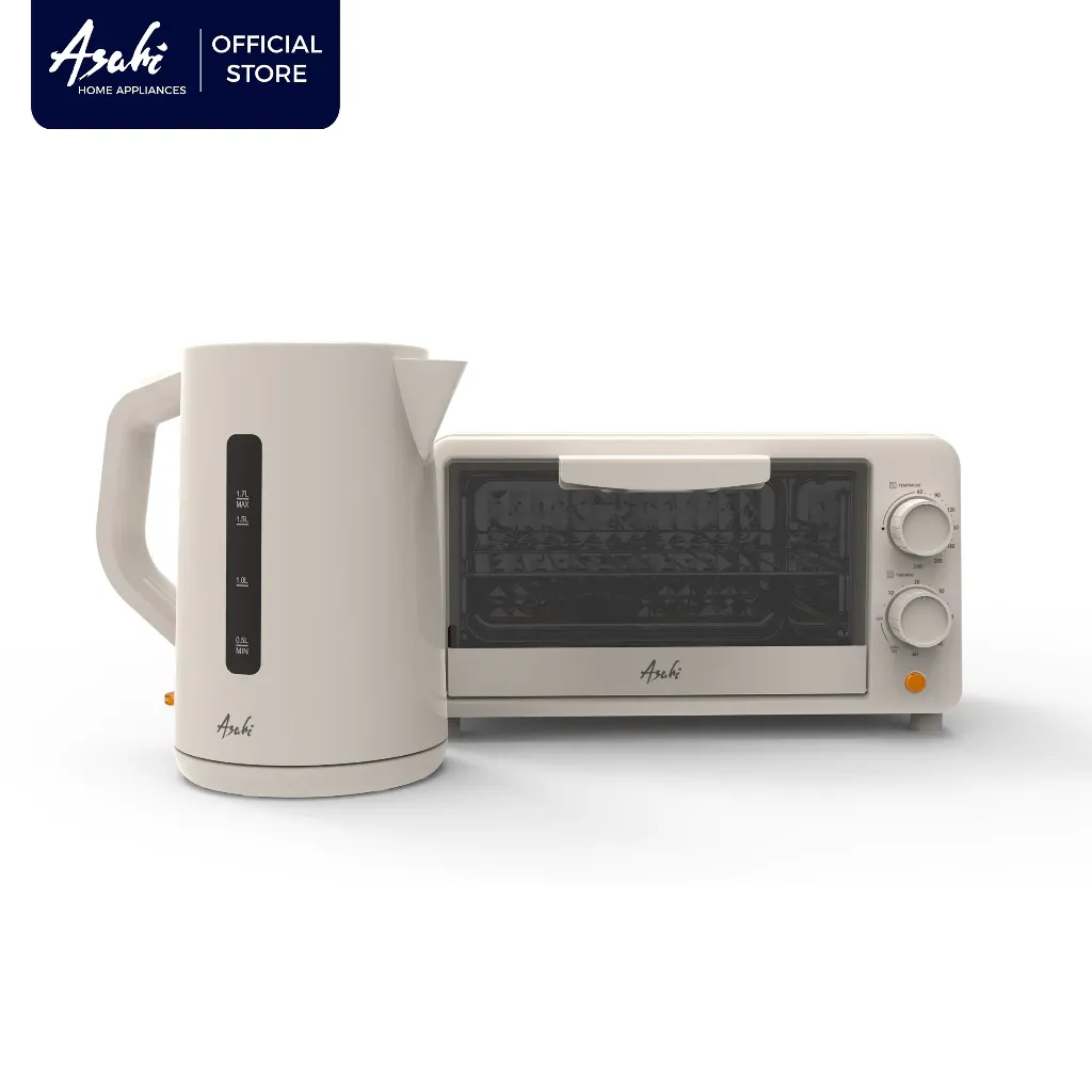 Asahi Bundle: OT 102 10L Oven Toaster + EK 017 1.7L Kettle