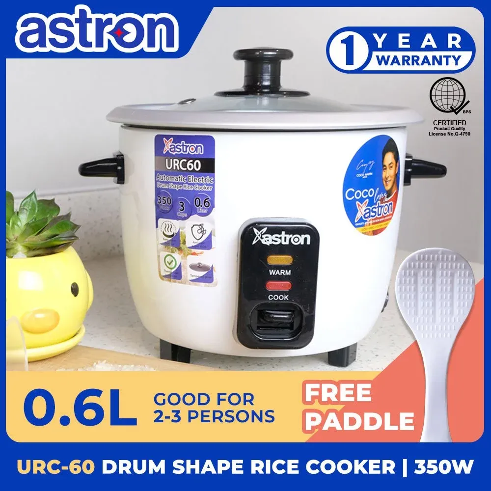Astron URC60 Drum-Shape Rice Cooker 0.6L