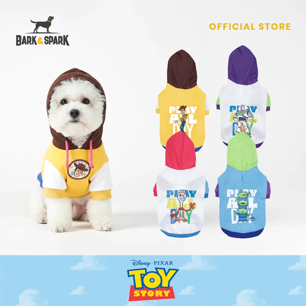 Bark & Spark Official Disney dog hoodie, a cozy polyester sweater in sizes XS to XL