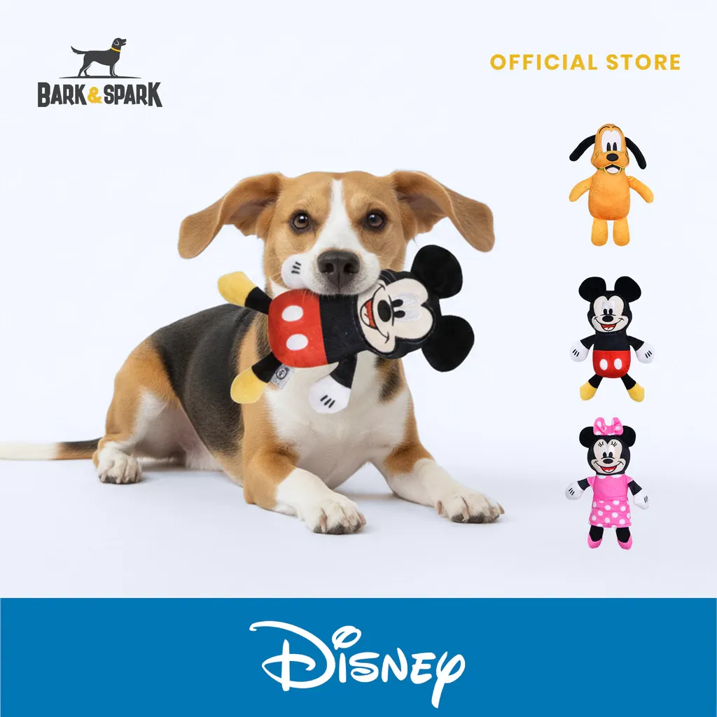 Bark & Spark Official Disney squeaky Mickey & Friends dog toy