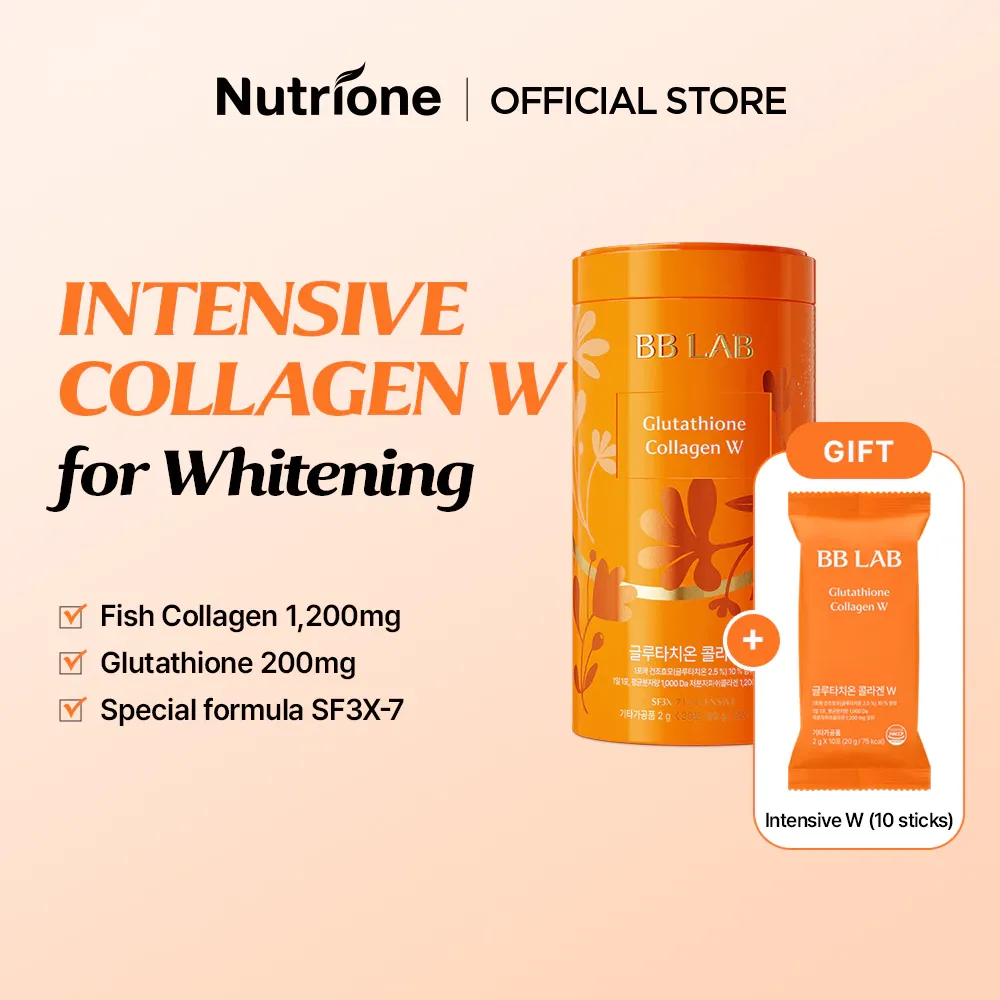 Nutrione BB Lab Intensive Glutathione Collagen W stick sachet box, 30-count