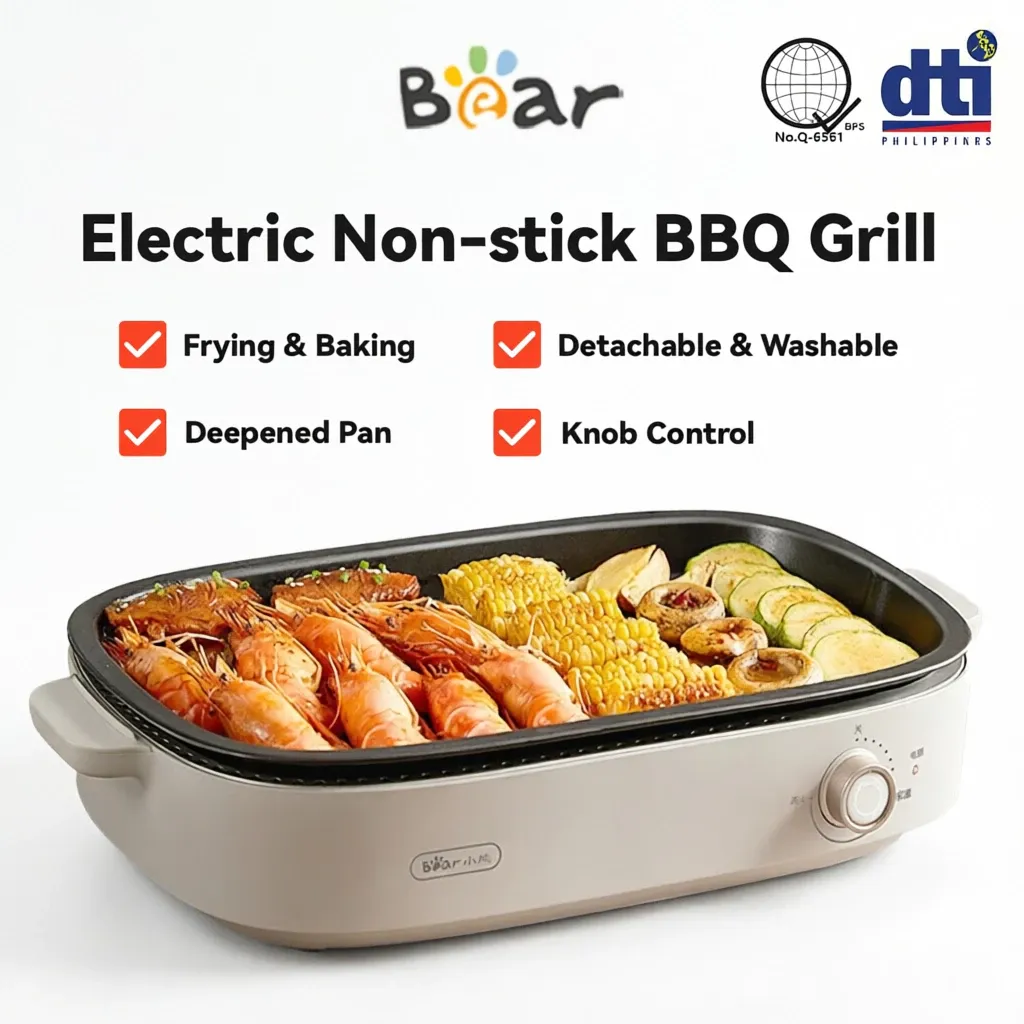 Bear BBQ Grill Samgyupsal Non-stick Griddle electric griller