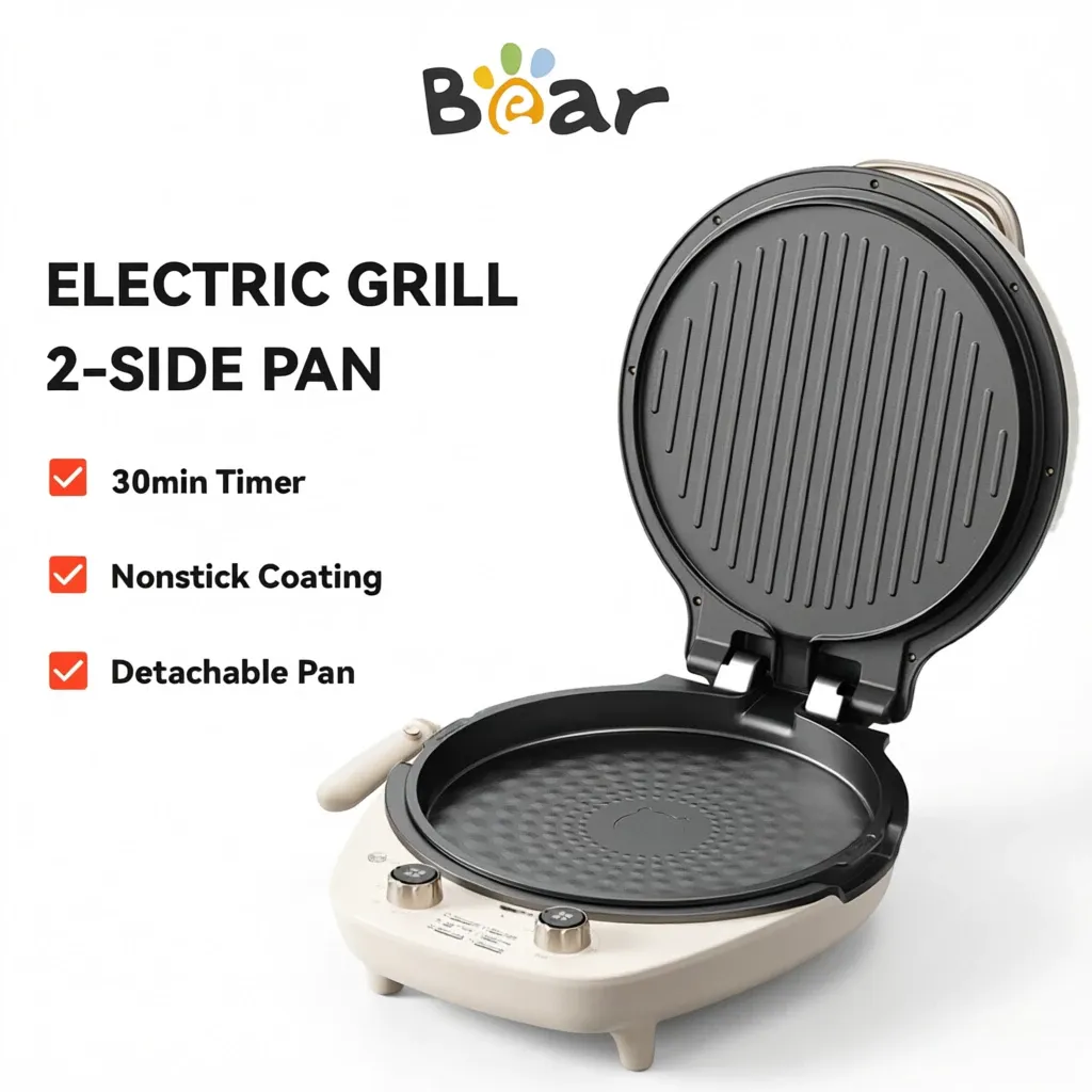 Bear Multifunction Electric Grill Oven and Non-stick Pan electric griller