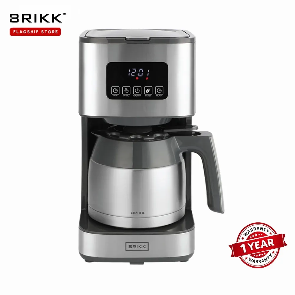 BRIKK digital coffee maker with control panel