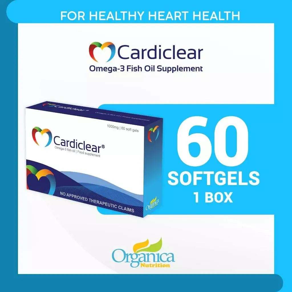 CardiClear Omega-3 fish oil, single box pack