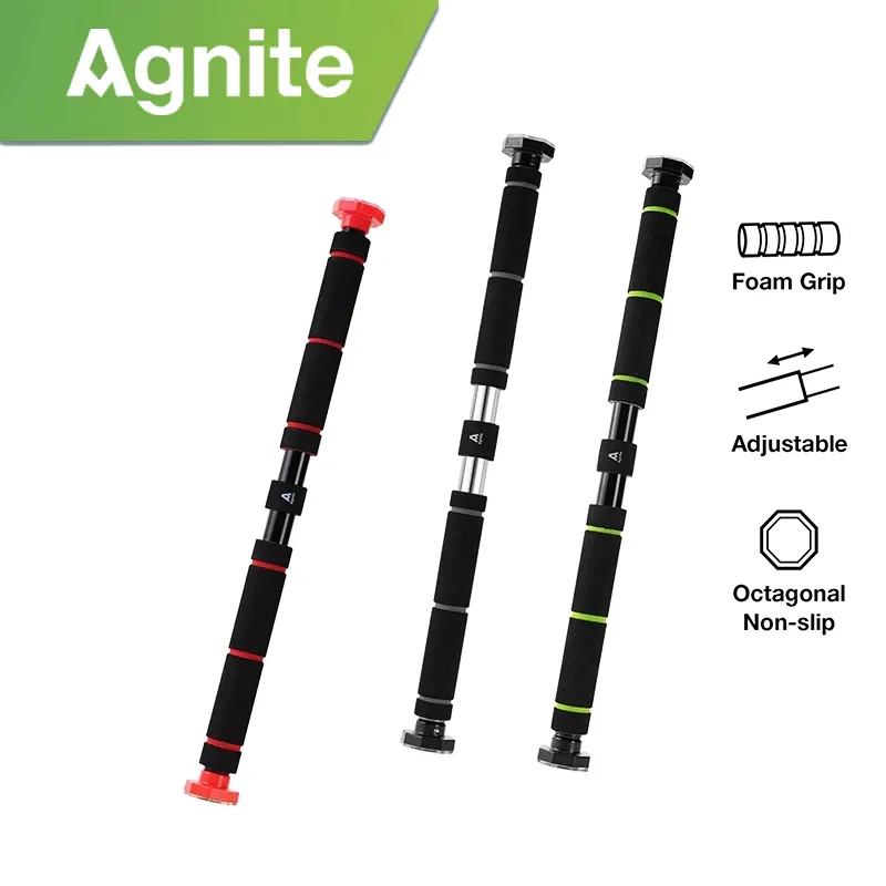 Deli Agnite ER060 adjustable door horizontal bar with foam grips, fitted in a doorway
