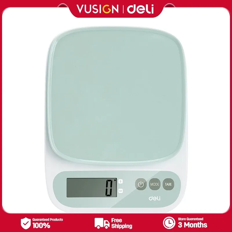 Deli Vusign 10kg digital kitchen scale with LCD, product view