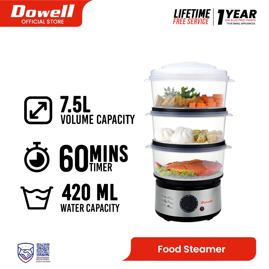 Dowell FS-17S3 3-layer electric food steamer