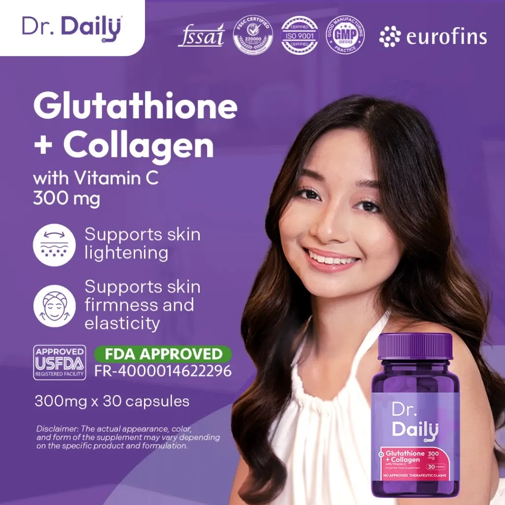 Dr. Daily Collagen Gluta Vitamin C capsule bottle