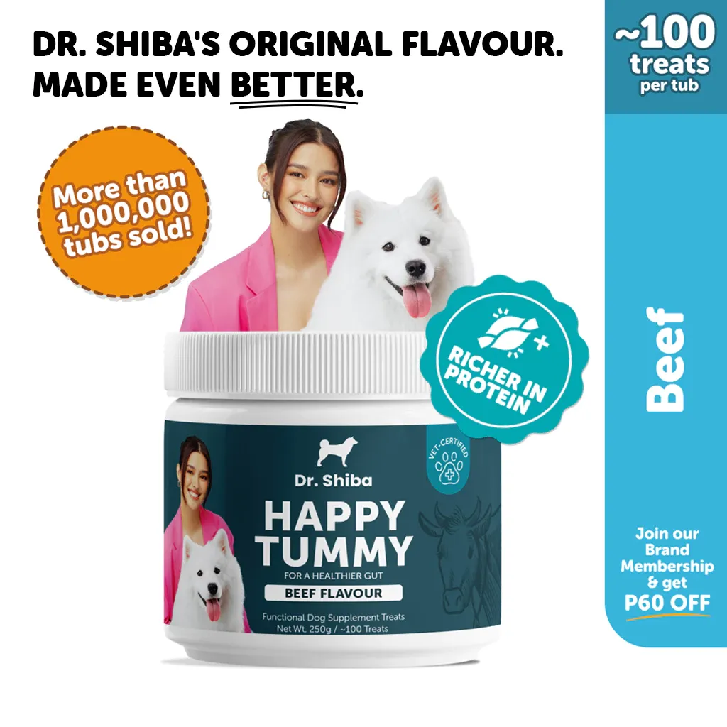 Dr Shiba Happy Tummy Healthy Dog Treats: Dog Multivitamins for Digestive Care