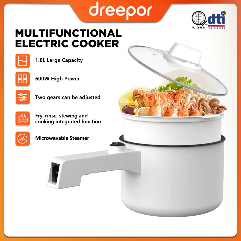 Dreepor Multifunctional Electric Cooker Mini Rice Cooker