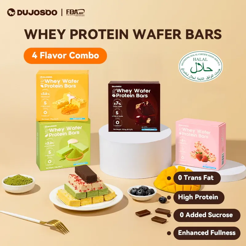 DUJOSOO Wafer Protein Bar: 5-Layer, Halal (100g)