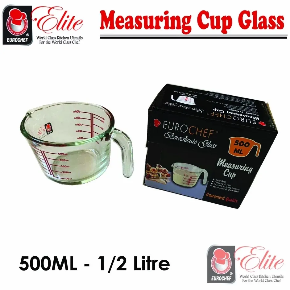 Eurochef 9500 500ml Borosilicate Glass Measuring Cup, product view
