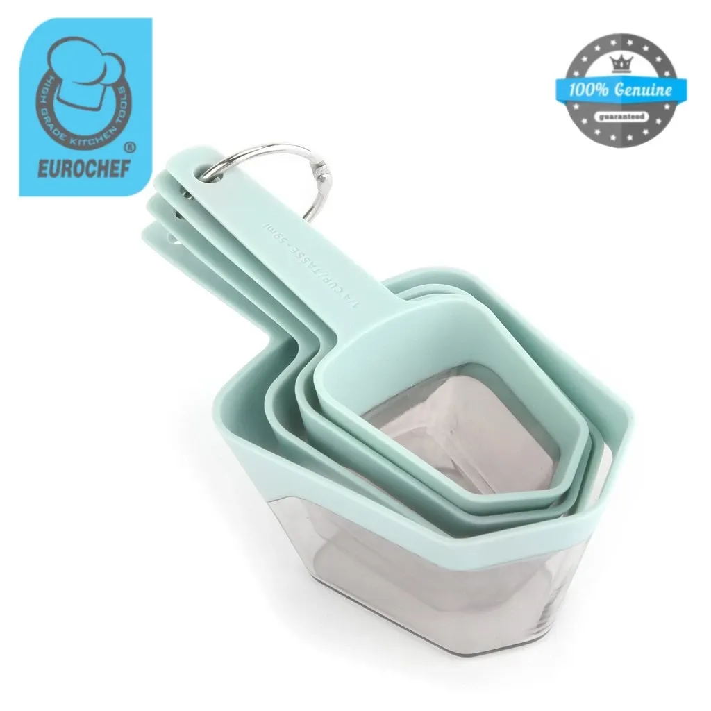 Eurochef D024 4-Piece Clear Measuring Cups, product view