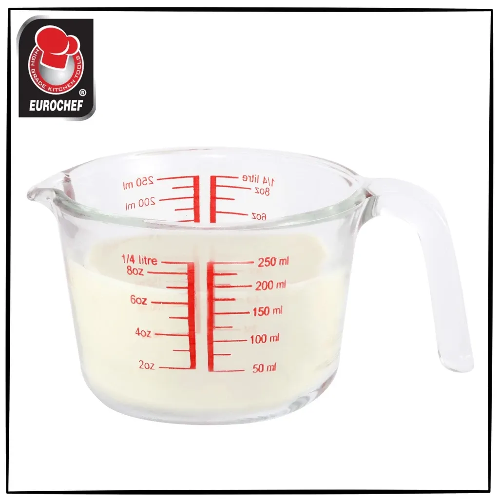 Eurochef 250ml Borosilicate Glass Measuring Cup, product view