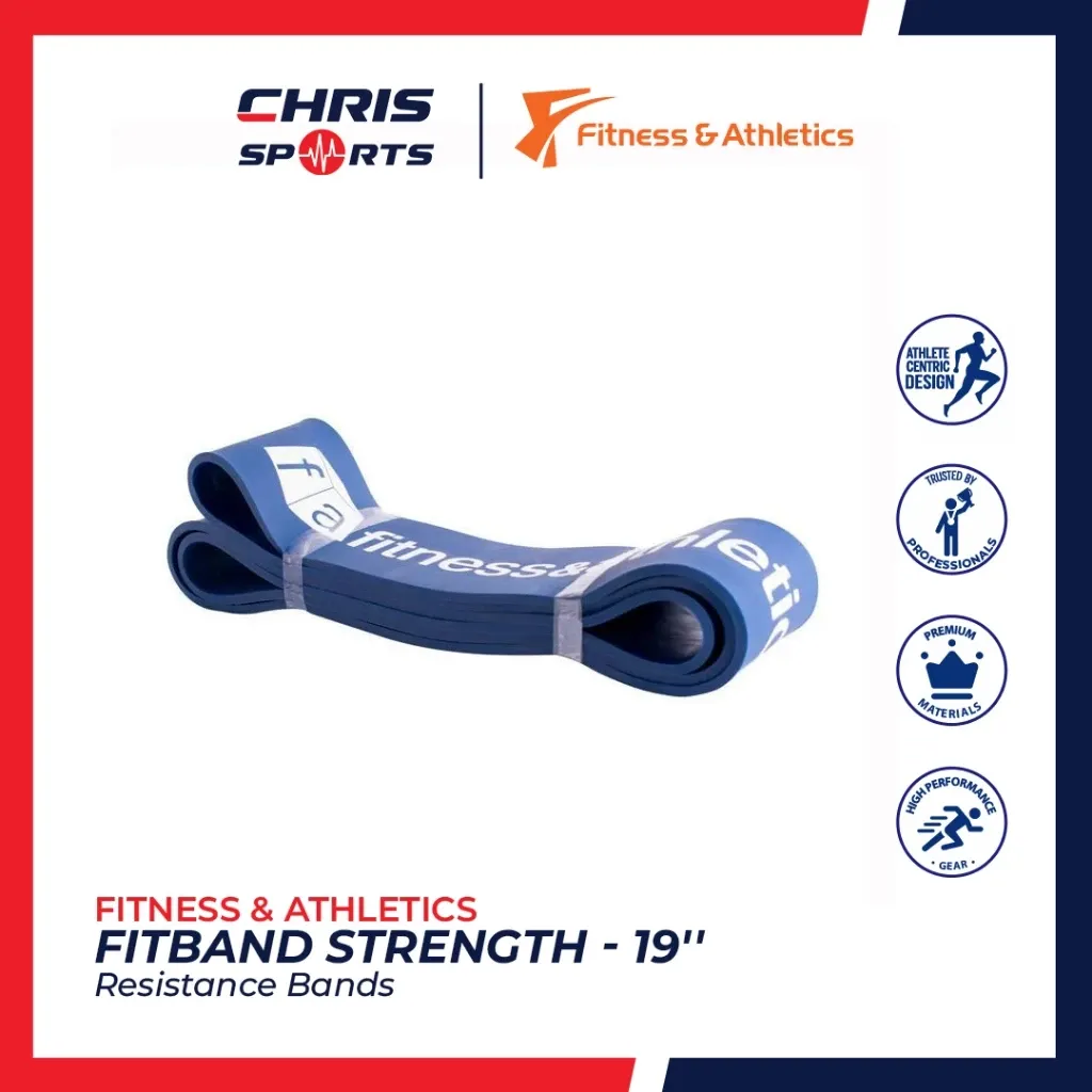 Fitness and Athletics FitBand Strength 19-inch blue loop resistance band