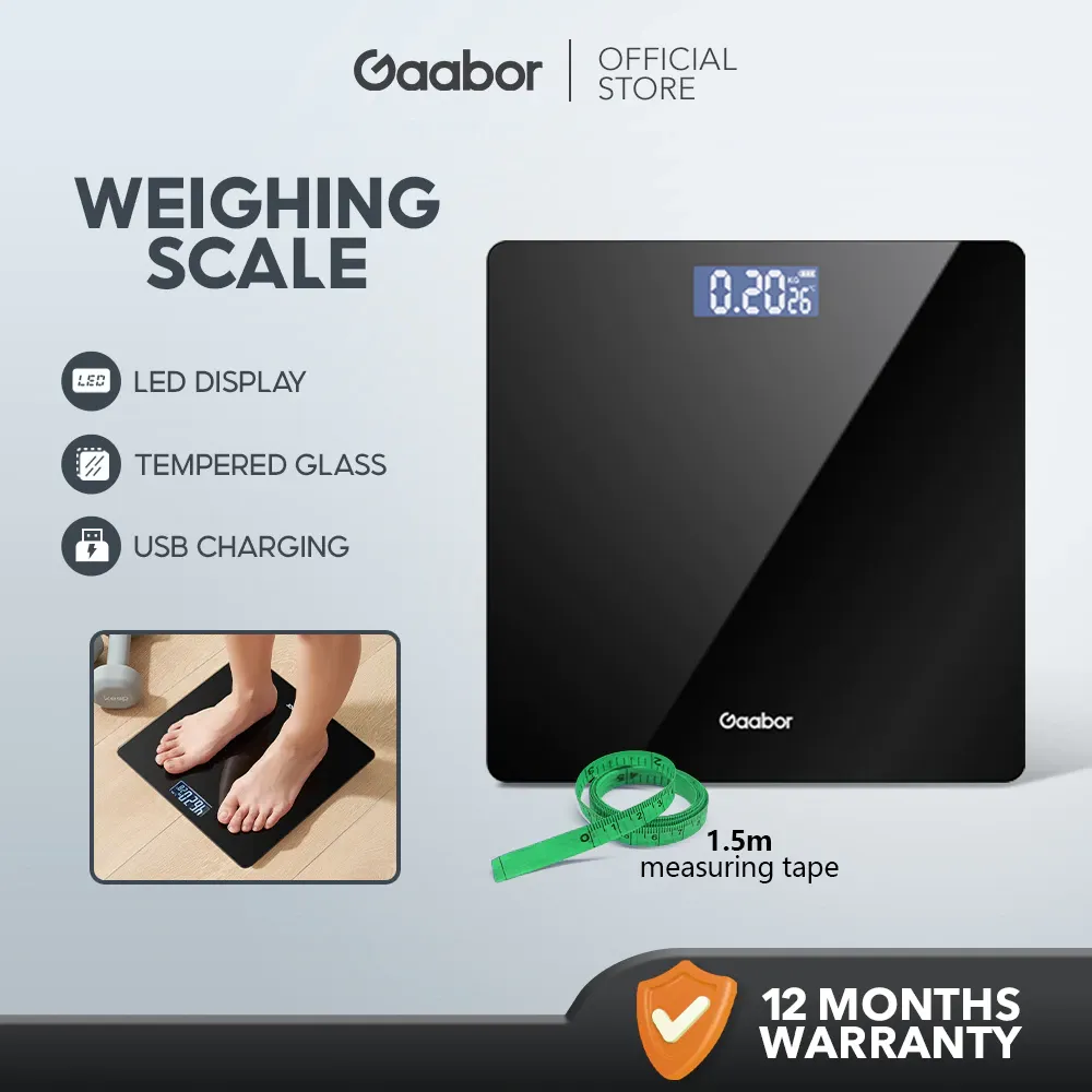 Gaabor digital body weight scale with large LED display