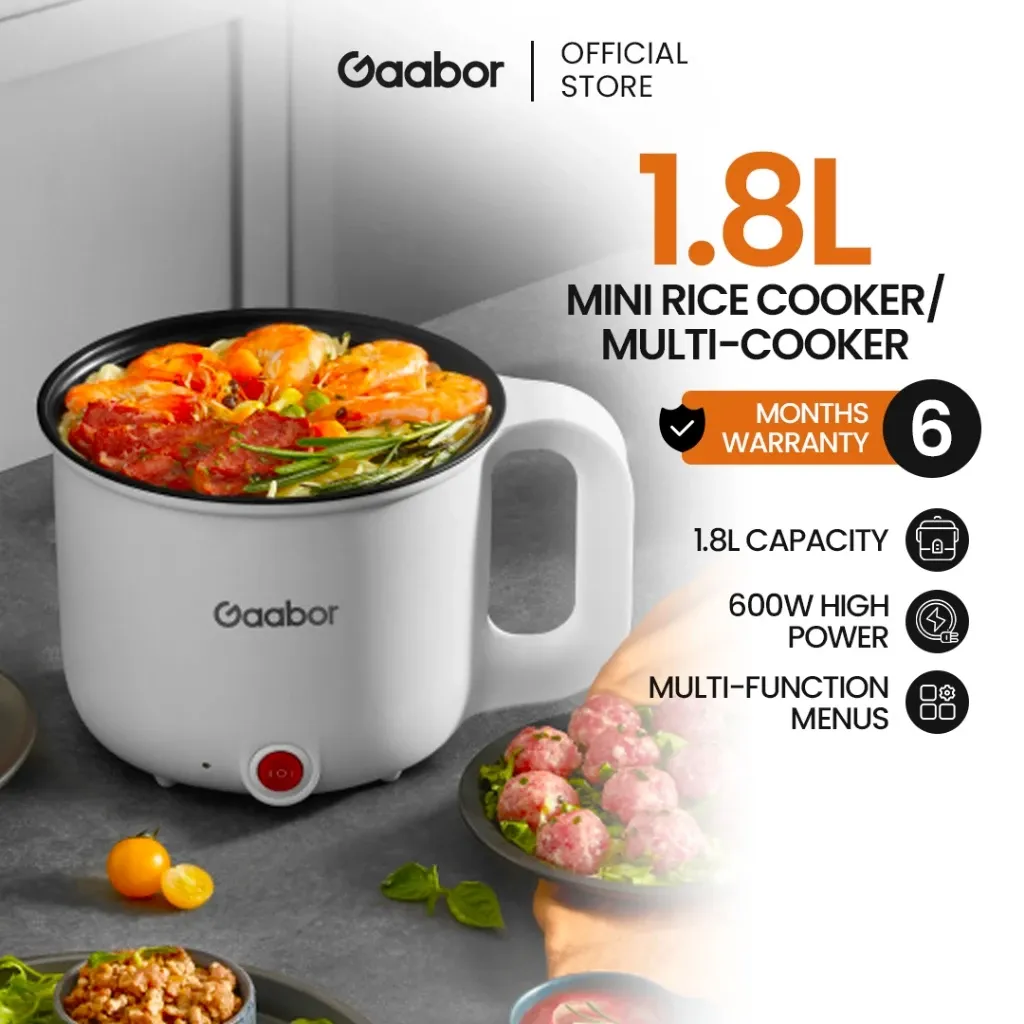 Gaabor Mini Rice Cooker 600W 1.8L