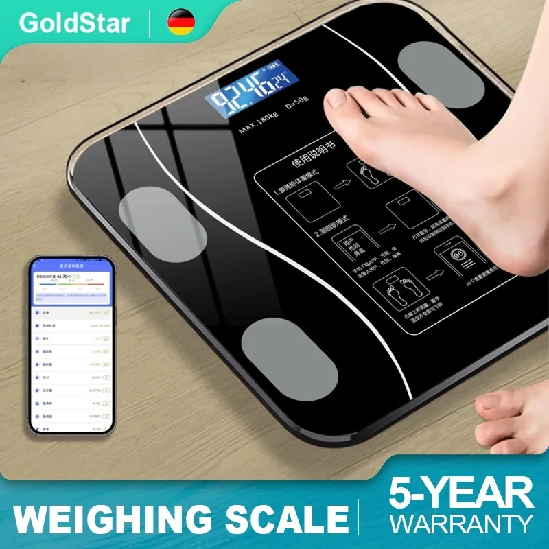 Gold Star 12-in-1 smart body fat scale with LED display