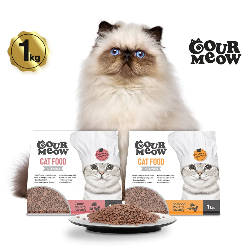 GourMeow Poultry Medley Dry Cat Food 1kg, product photo