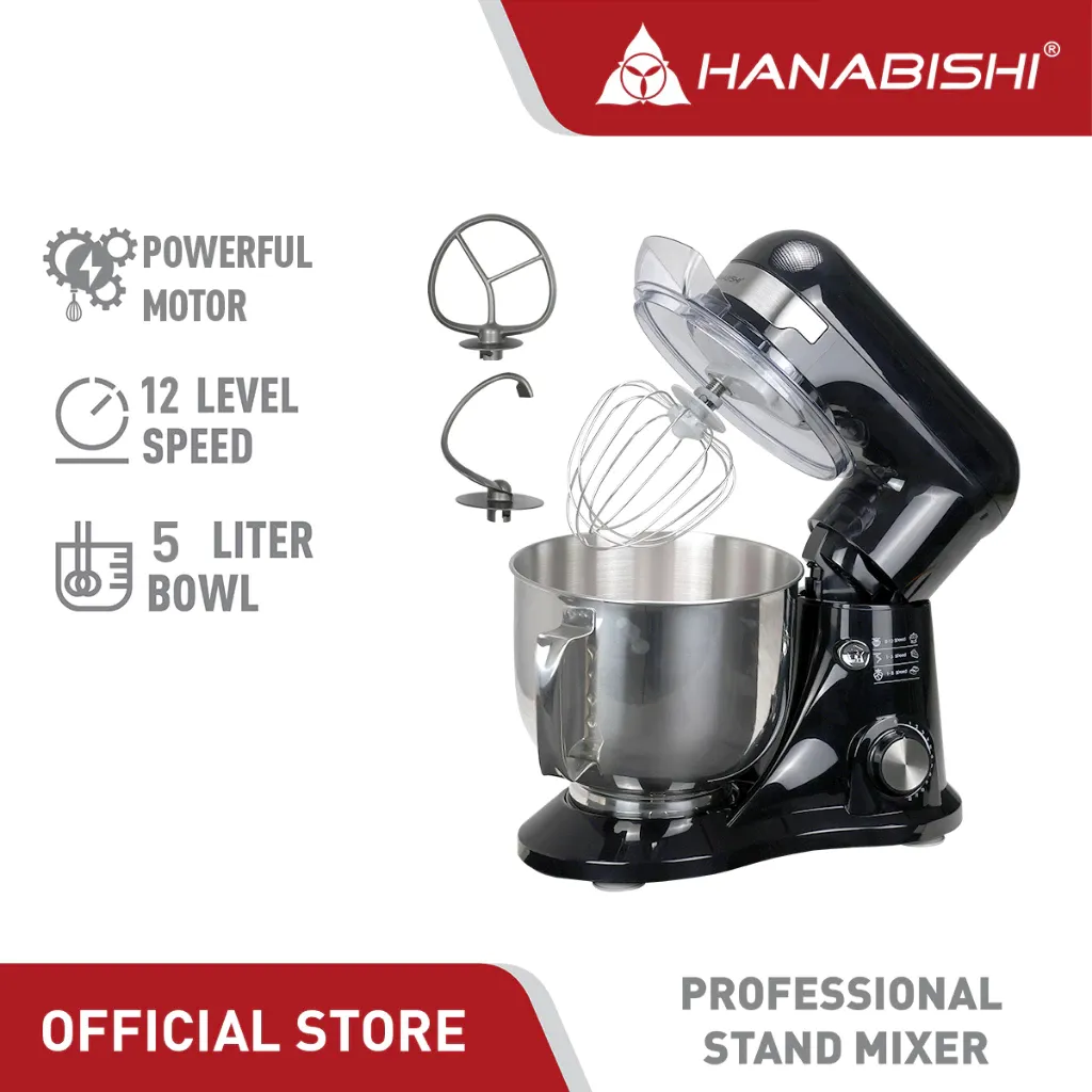Hanabishi HPSTMIX50 Master Series 5L professional stand mixer