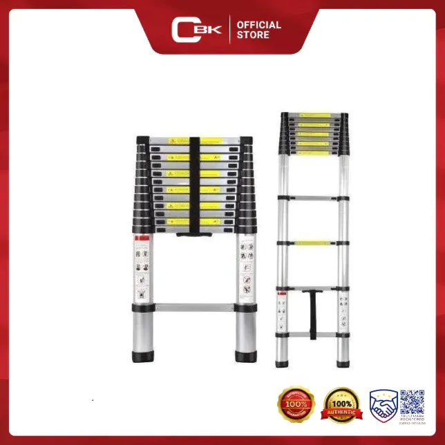 HOMER HOMAY1026A aluminum telescopic ladder extended to 8.5 feet