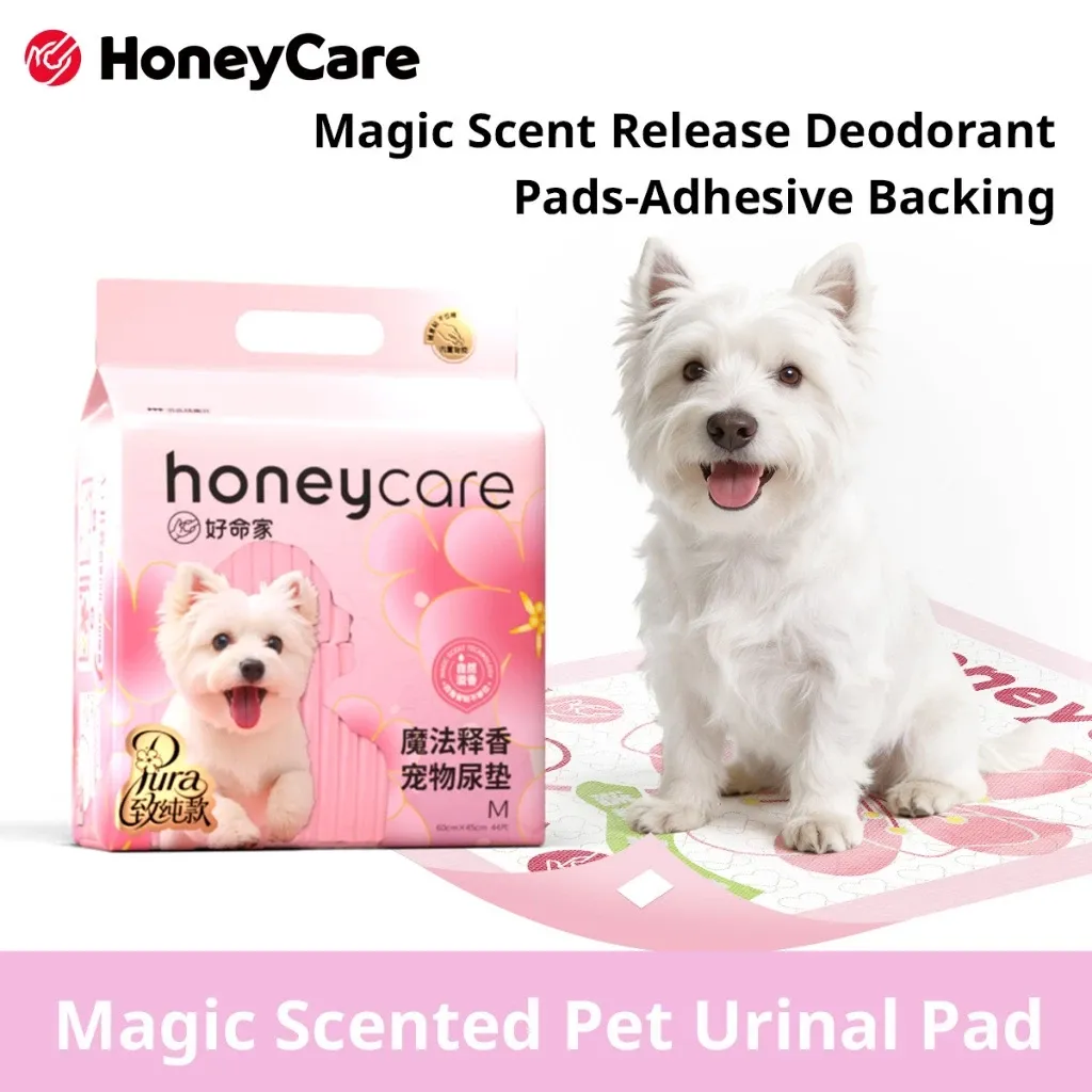 Honeycare incense-releasing disposable dog pee pad, scented training pad pack