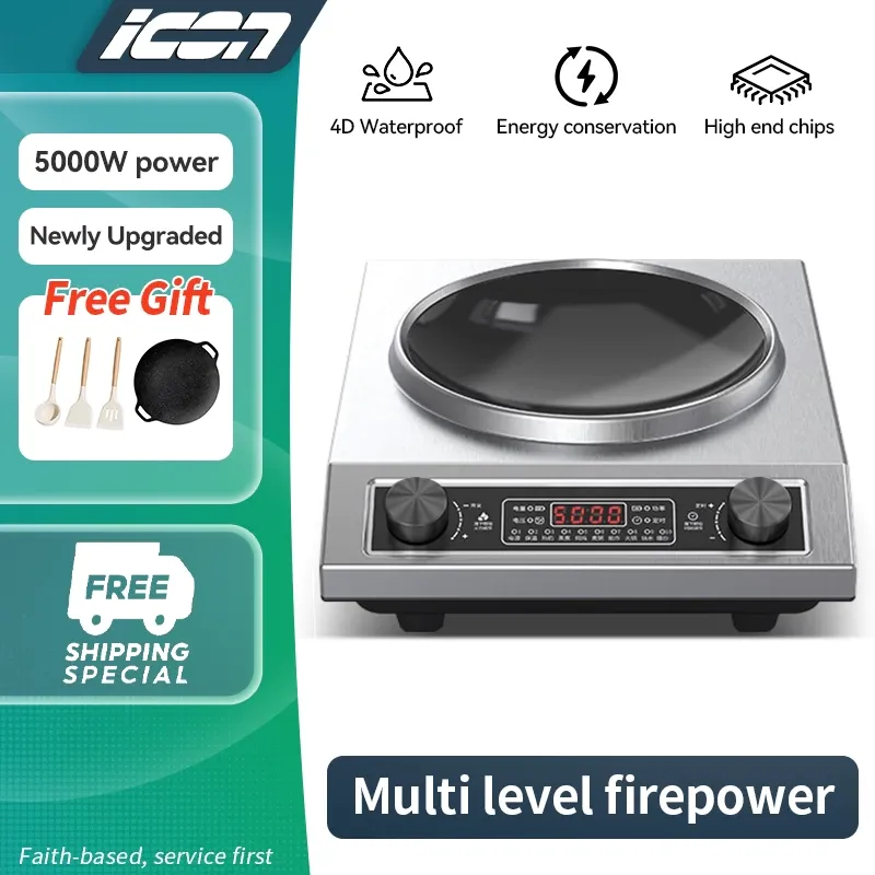 ICON concave stainless steel multi electric induction cooker
