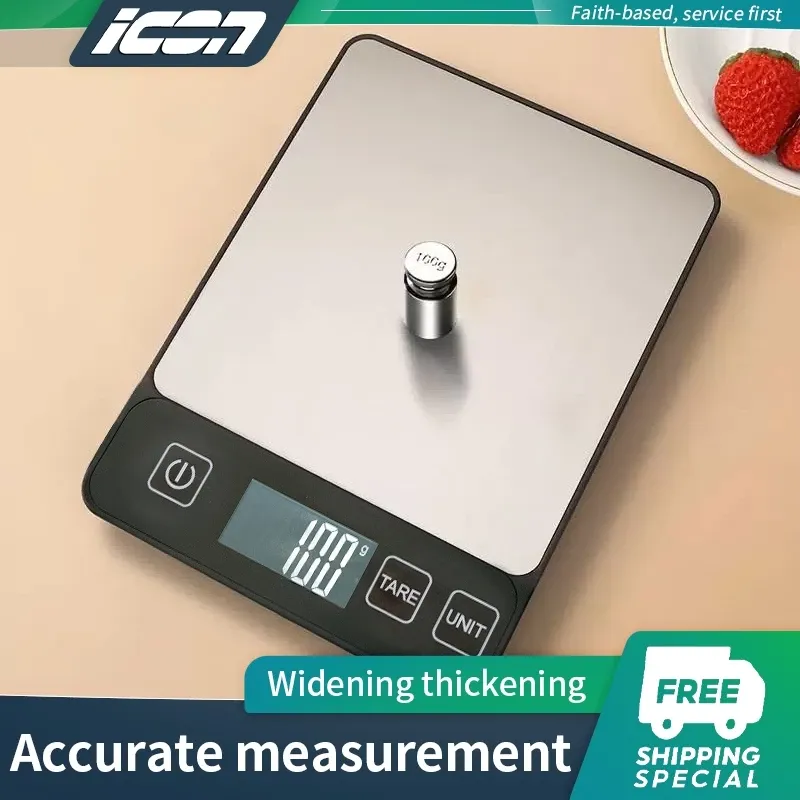 ICON stainless steel digital kitchen food scale, product view