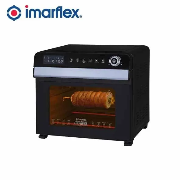 Imarflex CVO-308DFR digital air fryer oven in black