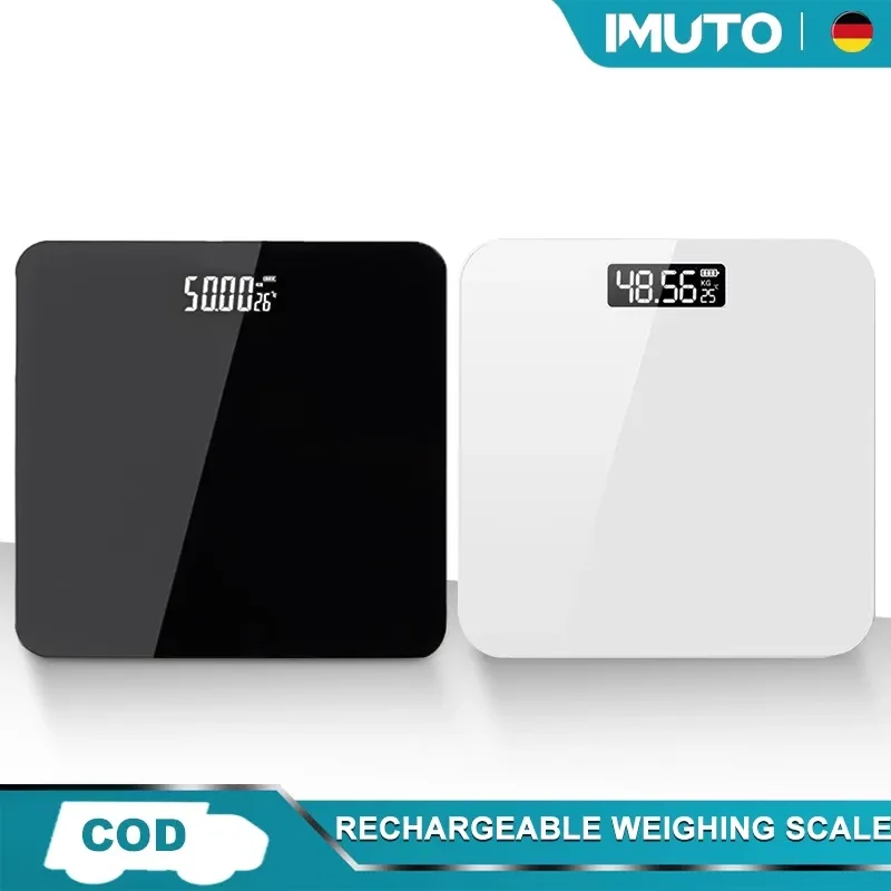 IMUTO rechargeable USB digital body weight scale with LED display