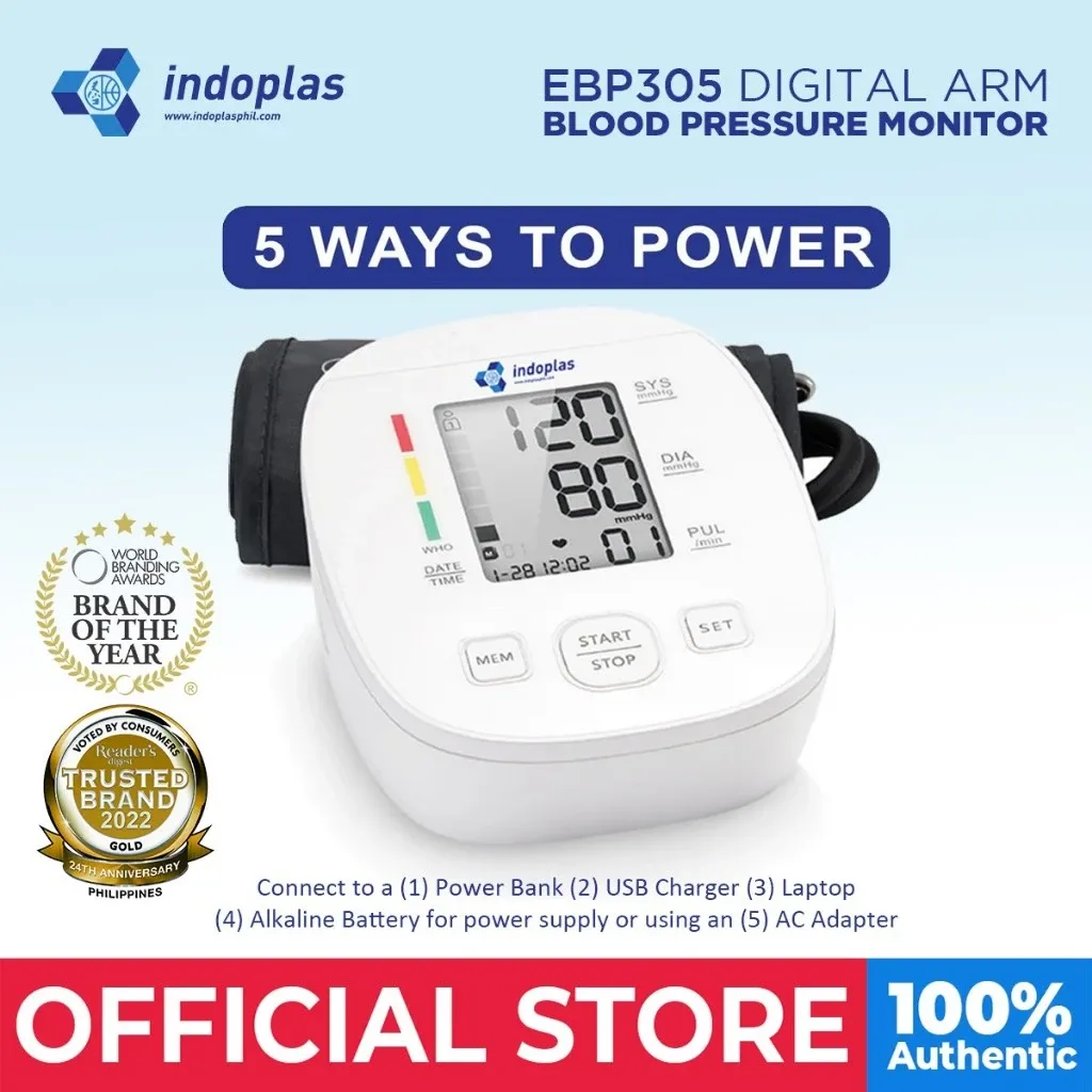 Indoplas EBP305 Automatic Blood Pressure Monitor