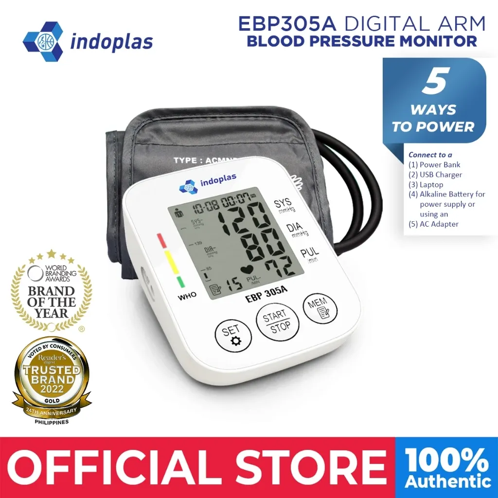Indoplas Elite EBP305A Blood Pressure Monitor