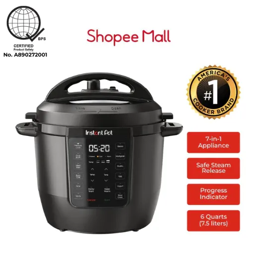 Instant Pot RIO 6QT 7-in-1 electric pressure cooker with control panel