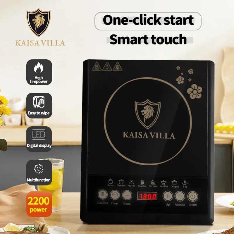 Kaisa Villa 2200W touch-screen induction cooker, product view