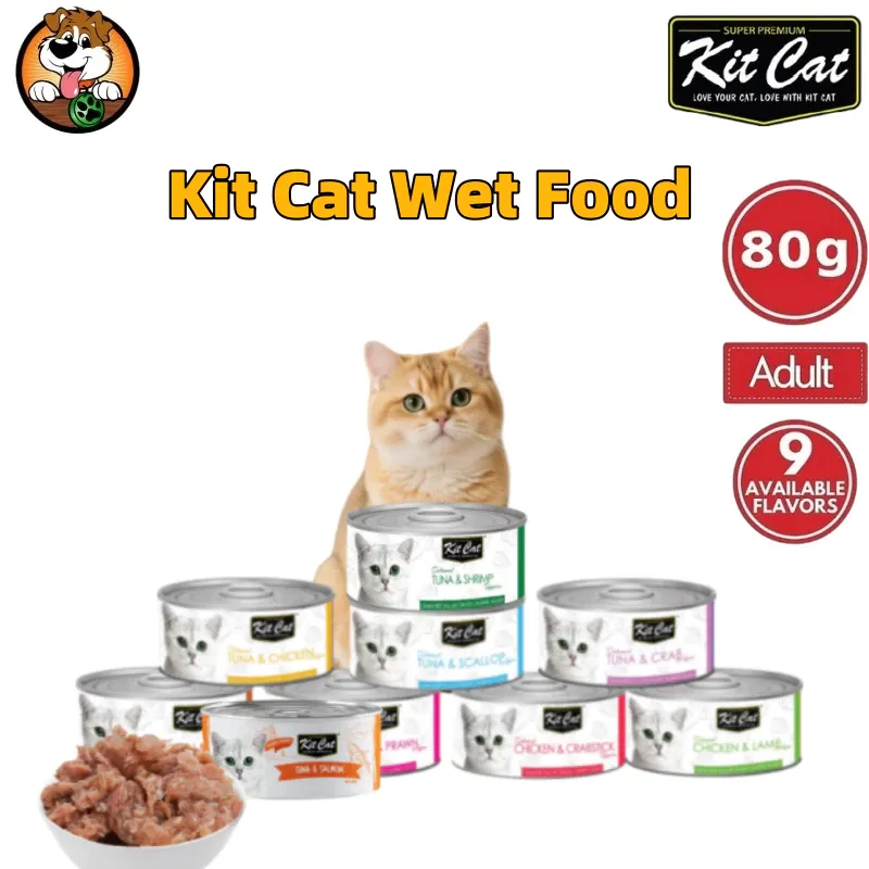 Kit Cat wet cat food, 80g can
