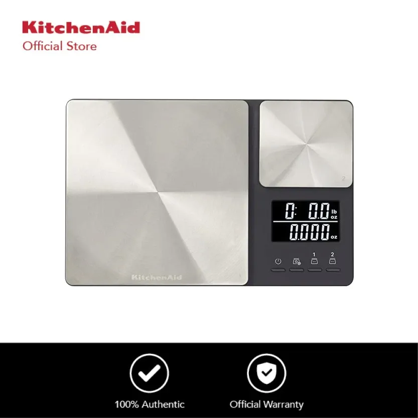 KitchenAid dual-platform stainless steel digital kitchen scale