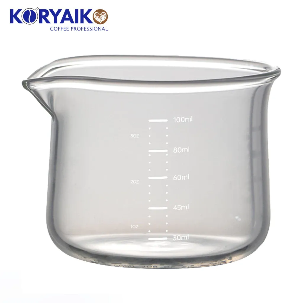 Koryaiko 100ml Borosilicate Espresso Measuring Cup, product view