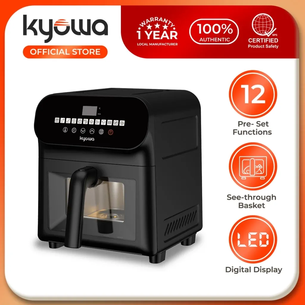 Kyowa KW-3833 5.8L digital air fryer in black