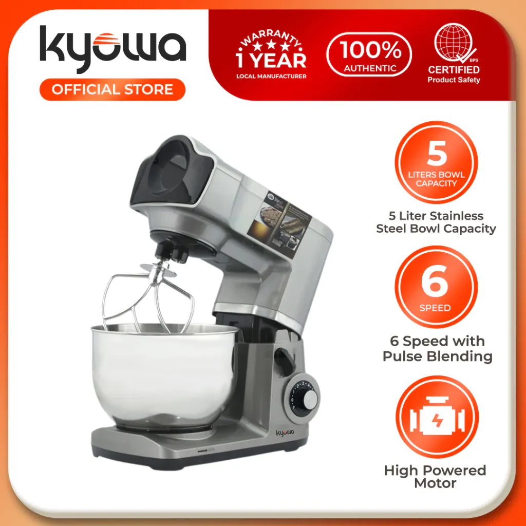 Kyowa KW-4510 stand mixer with 5L stainless steel bowl