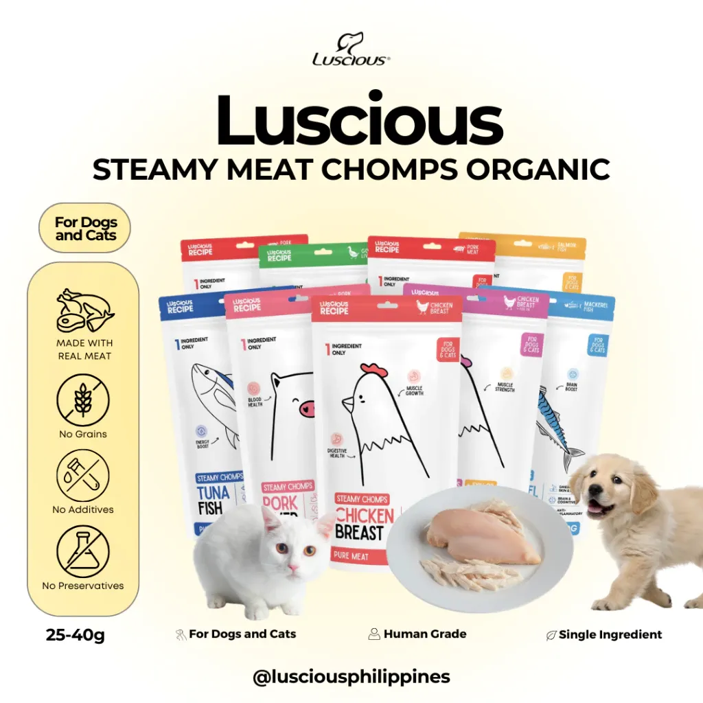 Luscious Recipe Steamy Chomps Pure Meat Beef Liver Steamed Meat For Dogs and Cats Food Toppers