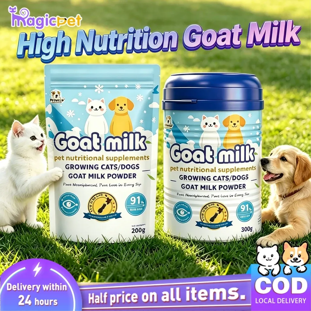 Magicpet 300g goat milk powder pack for puppies and kittens, front view