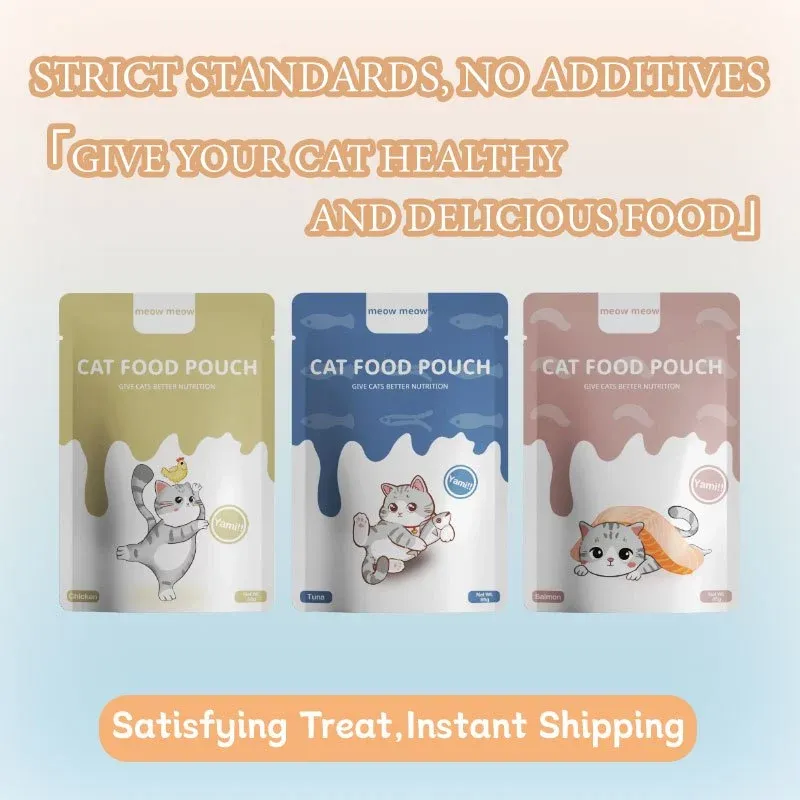 Meow Cat Wet Food Pouch 85g | Nutritional balance goodest cat food