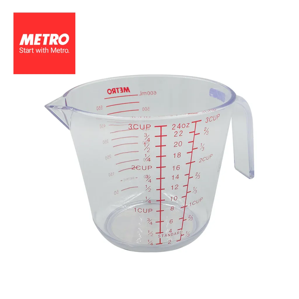 Metro Bakewares MB5568 600ml Clear Measuring Cup, product view
