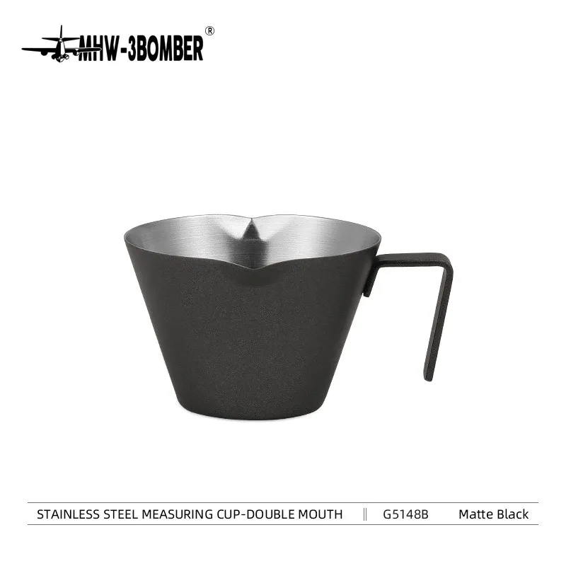 MHW-3BOMBER 100ml Double-Spout Stainless Steel Measuring Cup, product view