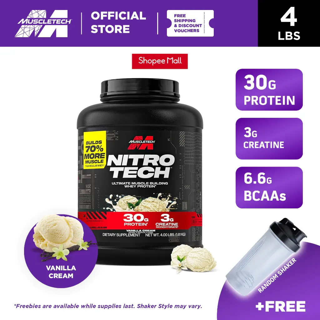 MuscleTech Nitro-Tech Whey Protein 4 lbs